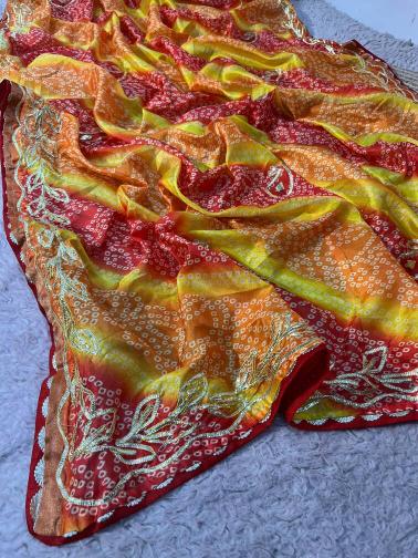 Vinayak bandej print wholesale saree